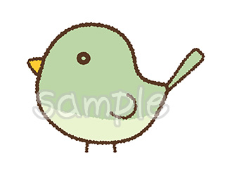 春のウグイスのイラスト