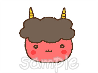 赤鬼のイラスト