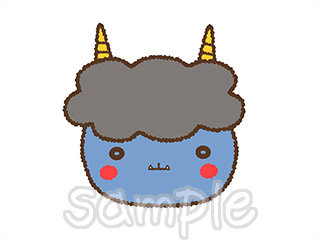 青鬼のイラスト