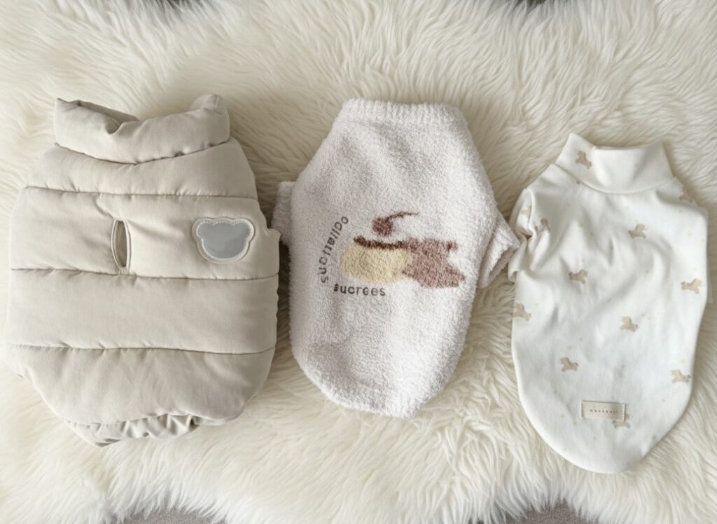 moncheri happybag 2026に入っていた犬服の写真